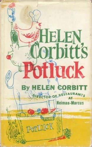Book cover for Helen Corbitt's potluck by Corbitt, Helen