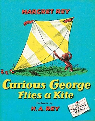 Book cover for Curious George Flies a Kite by Margaret Rey