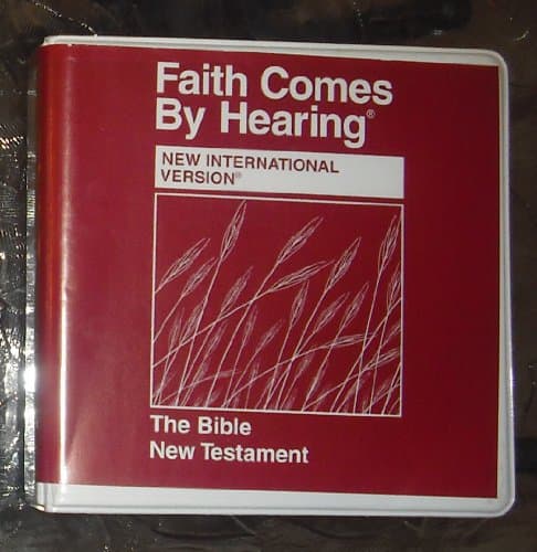 Book cover for Faith Comes by Hearing: New Testament (New International Version) by International Bible Society