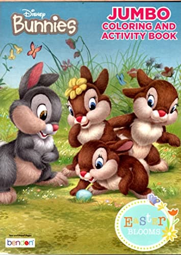 Book cover for Disney Bannies - Jumbo Coloring & Activity Book - Easter Blooms by Walt Disney Company