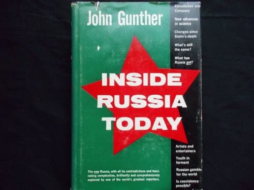 Book cover for Inside Russia Today by GUNTHER, John