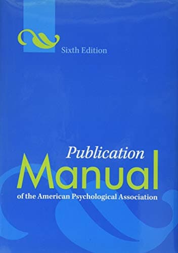 Book cover for Publication Manual of the American Psychological Association® (APA Style Series) by Association, American Psychological