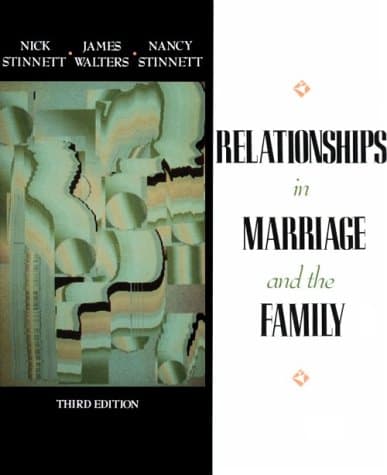 Book cover for Relationships in Marriage and Family (3rd Edition) by Stinnett, Nick
