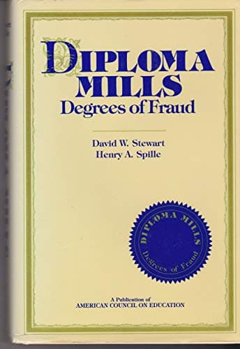 Book cover for Diploma Mills: Degrees of Fraud (AMERICAN COUNCIL ON EDUCATION/ORYX PRESS SERIES ON HIGHER EDUCATION) by Stewart, David Wood