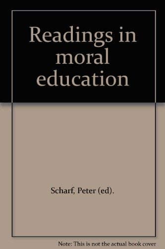 Book cover for Readings in moral education by Erickson, V.