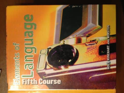 Book cover for Elements of Language: Fifth Course (Holt Elements of Language) by HOLT, RINEHART AND WINSTON