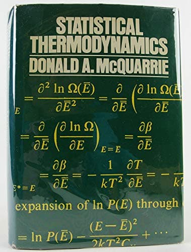 Book cover for Statistical thermodynamics (Harper's chemistry series) by McQuarrie, Donald A.