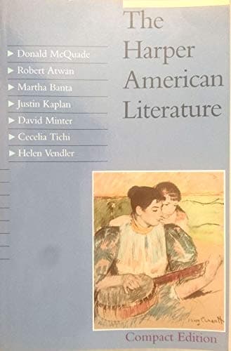 Book cover for The Harper American Literature by McQuade, Donald;Harper & Row, Publishers