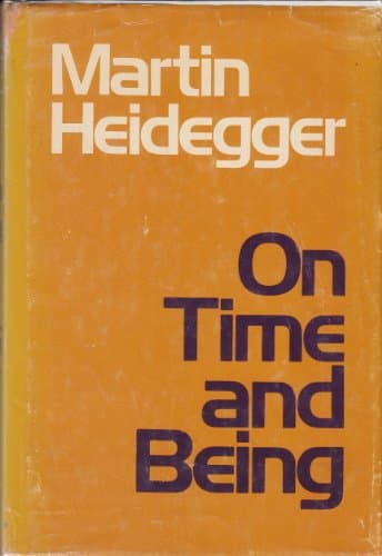 Book cover for On time and being by Heidegger, Martin