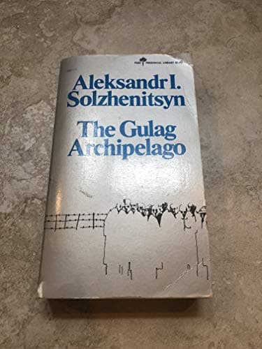 Book cover for The Gulag Archipelago 1918-1956: An Experiment in Literary Investigation, Parts I-II (English and Russian Edition) by Aleksandr Isaevich Solzhenitsyn