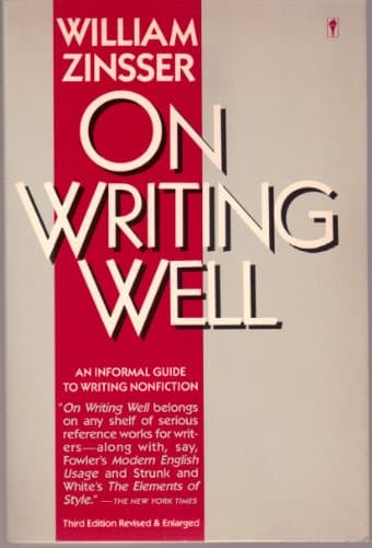 Book cover for On Writing Well by William Zinsser