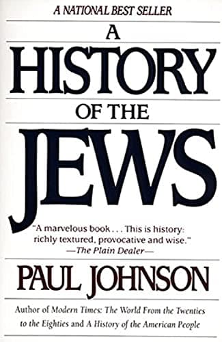 Book cover for A History of the Jews by Johnson, Paul