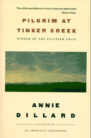 Book cover for Pilgrim at Tinker Creek by Dillard, Annie