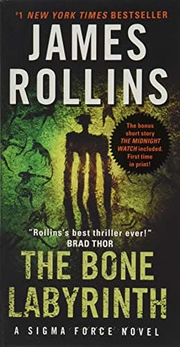 Book cover for The Bone Labyrinth: A Thrilling Sigma Force Adventure Unveiling Ancient Mysteries and Modern Genetic Science (Sigma Force, 11) by Rollins, James