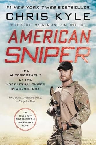 Book cover for American Sniper: The Autobiography of the Most Lethal Sniper in U.S. Military History by Kyle, Chris