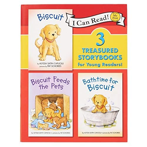 Book cover for Alyssa Satin Capucilli and Pat Schories Biscuit 3 Treasured Storybooks for Young Readers : Biscuit , Biscuit Feeds The Pets , Bathtime for Biscuit by Unknown