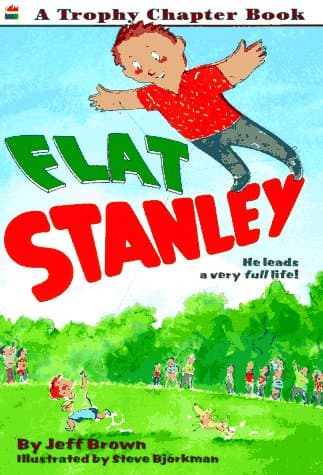 Book cover for Flat Stanley (A Trophy Chapter Book) by brown, jeff