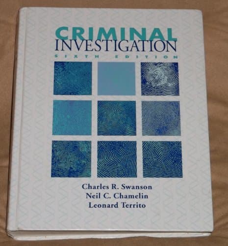 Book cover for Criminal Investigation by Swanson, Charles R.