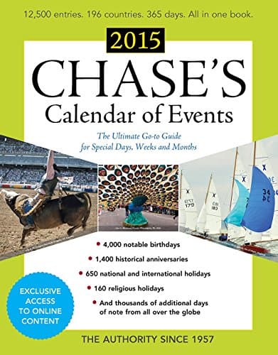 Book cover for Chase's Calendar of Events 2015 by McGraw-Hill Education