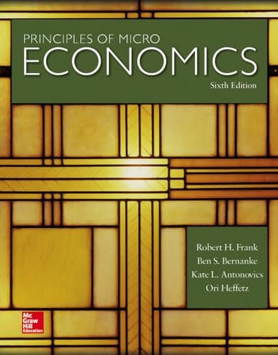 Book cover for Principles of Microeconomics by Frank, Robert