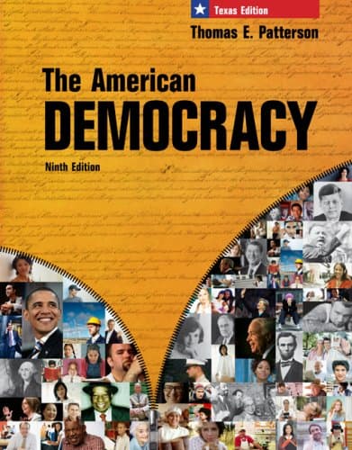Book cover for The American Democracy, Texas Edition by Patterson, Thomas
