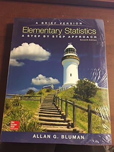 Book cover for A Step By Step Approach, A Brief Version, 7th Edition by Allan G Bluman