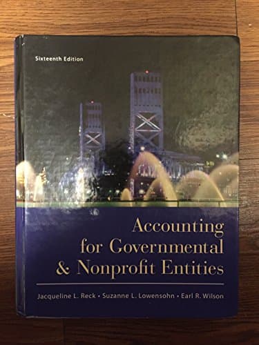 Book cover for Accounting for Governmental and Nonprofit Entities by Reck, Jacqueline