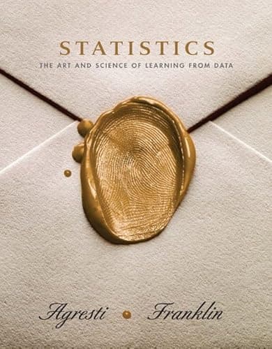 Book cover for Statistics: The Art And Science of Learning from Data by Agresti, Alan