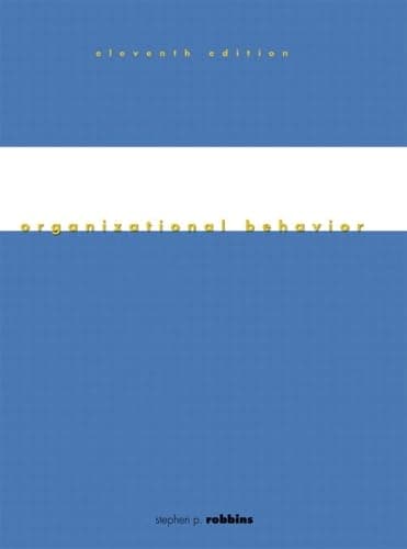 Book cover for Organizational Behavior (11th Edition) by Stephen P. Robbins