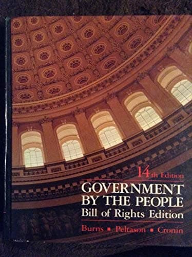 Book cover for Government by the People: Bill of Rights, National, State and Local by Burns, James MacGregor