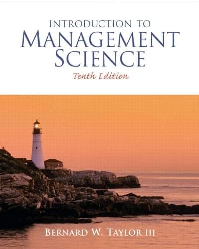 Book cover for Introduction to Management Science by Bernard W. Taylor III