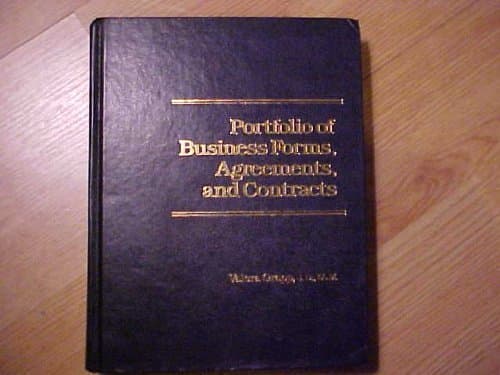Book cover for Portfolio of Business Forms, Agreements and Contracts by Grapp, Valera