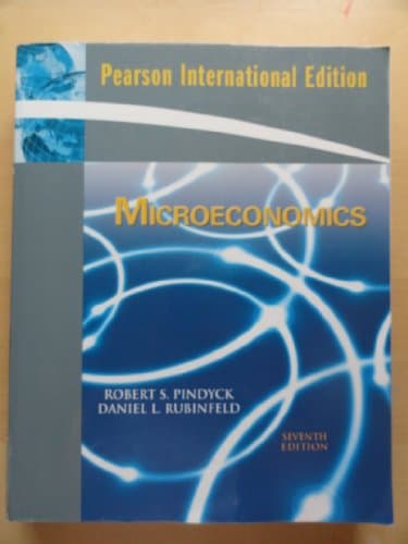 Book cover for MICROECONOMICS : INTERNATIONAL VERSION by Robert S. Pindyck