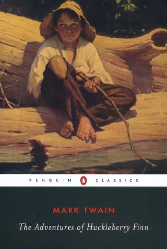 Book cover for The Adventures of Huckleberry Finn (Penguin Classics) by Twain, Mark