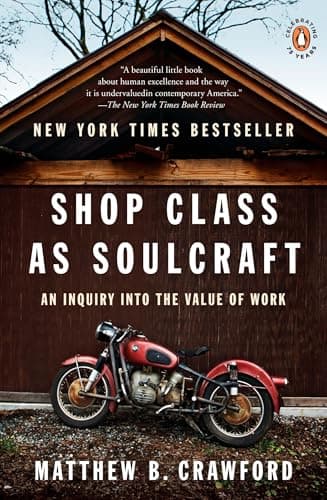 Book cover for Shop Class as Soulcraft: An Inquiry into the Value of Work by Crawford, Matthew B.