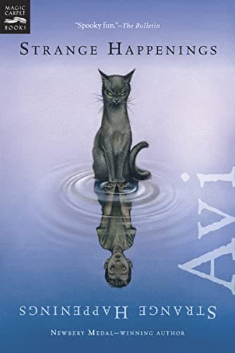 Book cover for Strange Happenings: Five Tales of Transformation by Avi