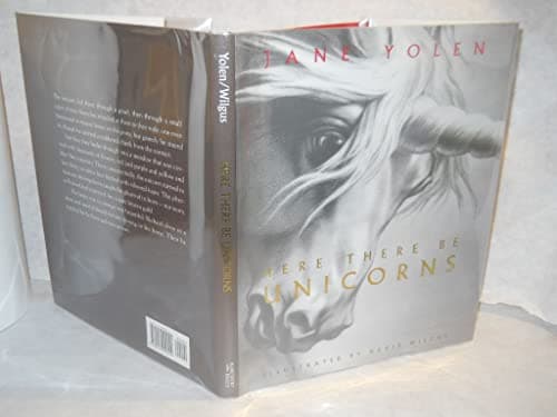 Book cover for Here There Be Unicorns by Yolen, Jane