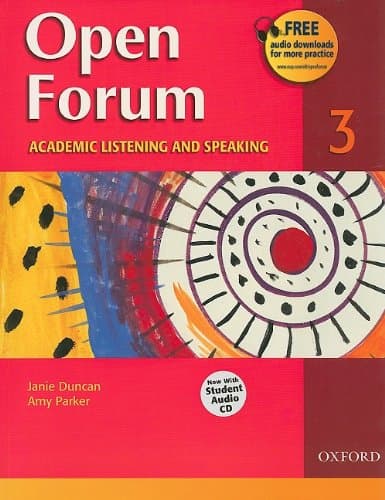 Book cover for Open Forum Student Book 3: with Audio CD by Duncan, Janie