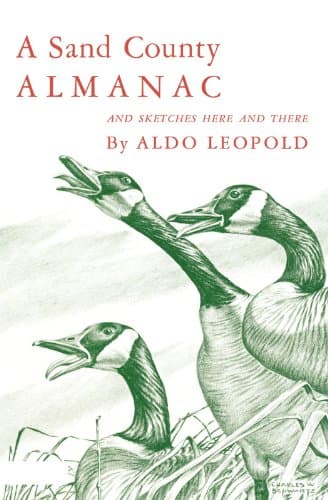 Book cover for A Sand County Almanac and Sketches Here and There by Aldo Leopold