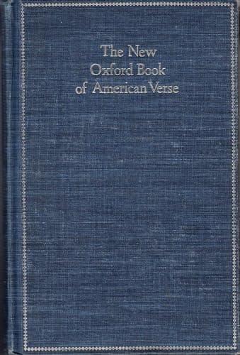 Book cover for The New Oxford Book of American Verse (Oxford Books of Verse) by Ellmann, Richard