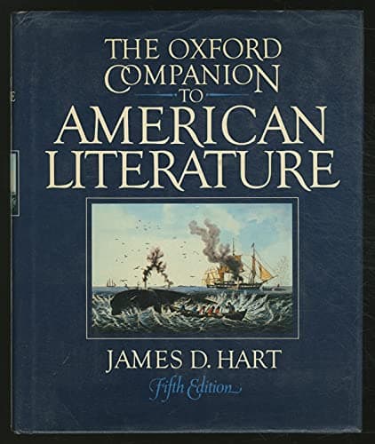 Book cover for The Oxford Companion to American Literature by Hart, James D.