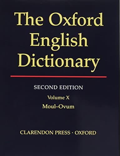 Book cover for THE OXFORD ENGLISH DICTIONARY: VOLUME X MOUL-OVUM. by Simpson, J.A. and E.S.C. Weiner. (Prepar
