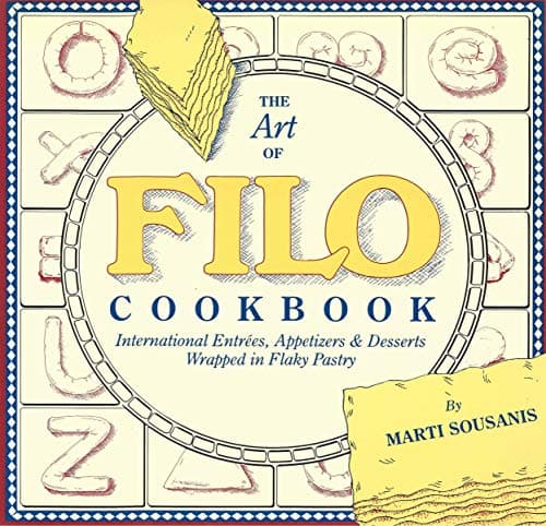 Book cover for The Art of Filo Cookbook by Sousanis, Marti