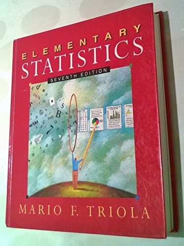 Book cover for Elementary Statistics (7th Edition) by Triola, Mario F.