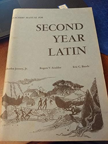 Book cover for Jenny's Second Year Latin (The Allyn and Bacon Latin program) Teacher's Resource Guide (English and Latin Edition) by Charles Jenney Jr.