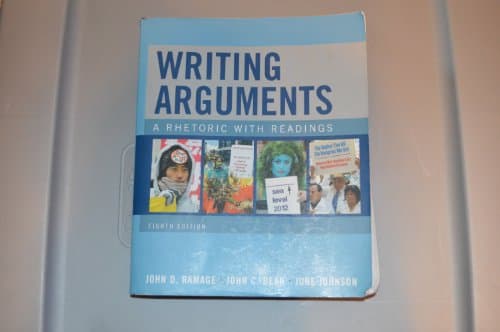 Book cover for Writing Arguments: A Rhetoric with Readings (8th Edition) by Ramage, John D.
