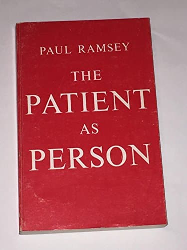Book cover for Patient as Person by Paul Ramsey