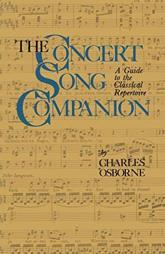 Book cover for The Concert Song Companion: A Guide to the Classical Repertoire by Charles Osborne