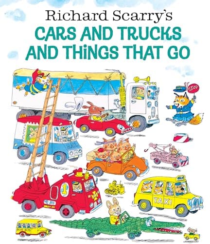Book cover for Richard Scarry's Cars and Trucks and Things That Go by Scarry, Richard