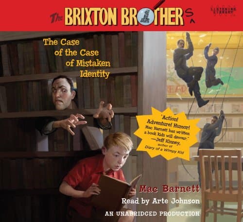 Book cover for The Case Of The Case Of Mistaken Identity: The Brixton Brothers, Book 1 by Mac Barnett